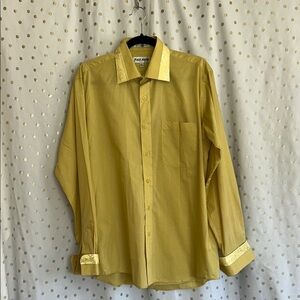 Men's Golden Dress Shirt Size 15 1/2         34-35